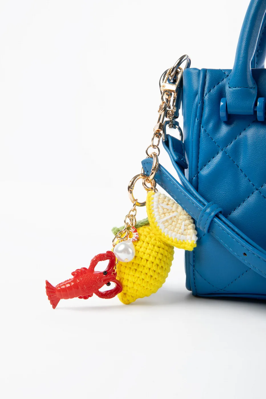 model putting notebook in bag